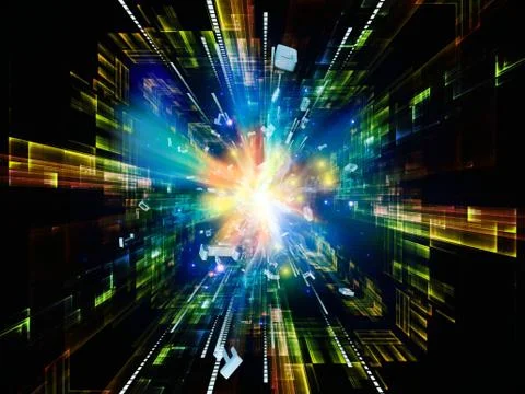 Number Burst Acceleration Ilustração Stock