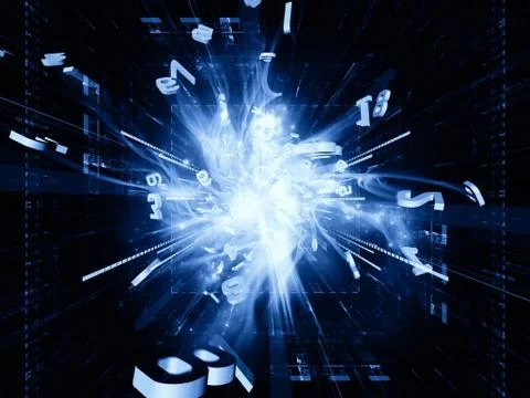 Number Burst Background Stockillustratie