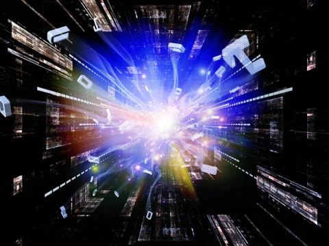 Number Burst Background Ilustração Stock