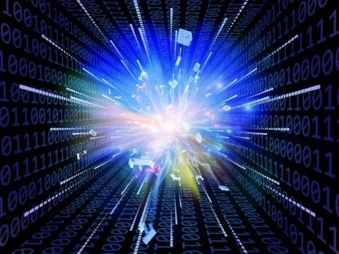 Number Burst Background Ilustração Stock