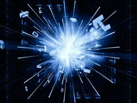 Number Burst Background Ilustração Stock