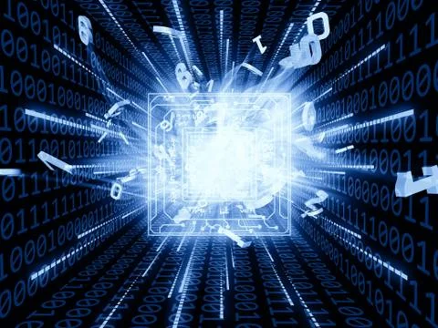 Number Burst Composition Stock Illustration