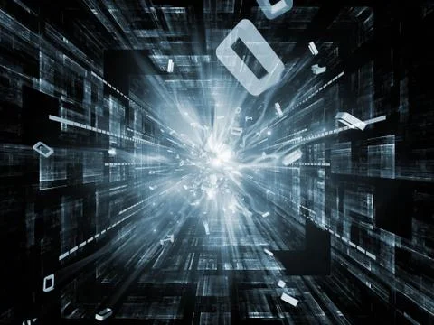 Number Burst Computing Stock Illustration