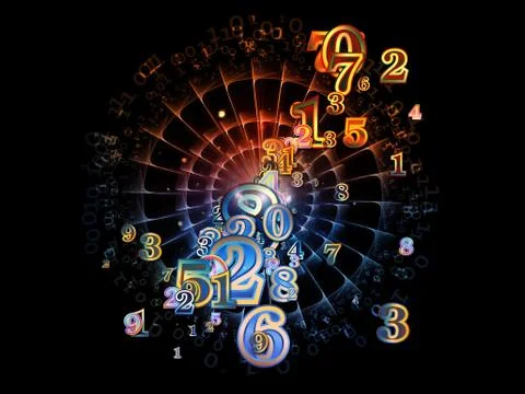 Number Burst Stock Illustration