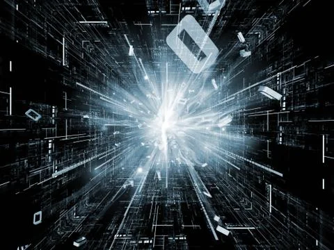 Number Burst Visualization Stockillustratie