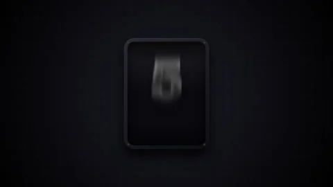 Number buttons on dark background. Video stock 336964975