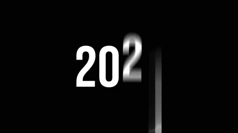 Number changes from 2021 to 2022 動画素材 158630376