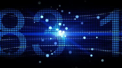 Number Changes over Blue LED Stock Footage 1038008
