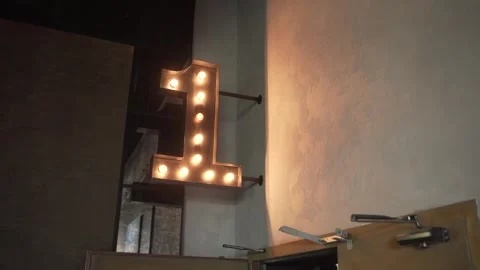 The number of the cinema hall. Stock Footage 242593677