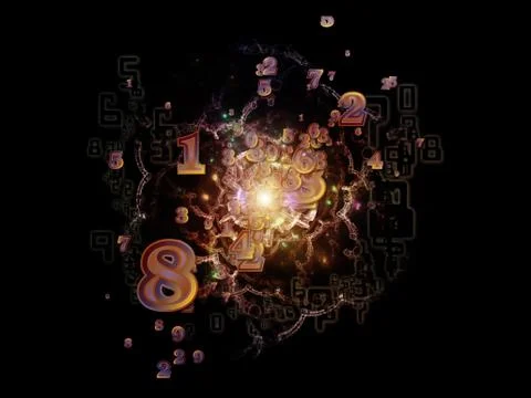 Number Cloud Stock Illustration