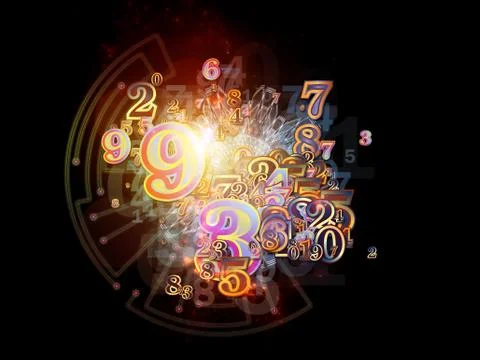 Number Cloud Stock Illustration