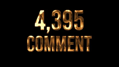Number Comment 10 Stock Footage 338215600