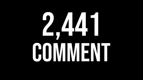 Number Comment 6 Vídeo Stock 338214273