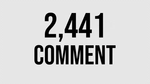 Number Comment 6 Stock Footage 338224525