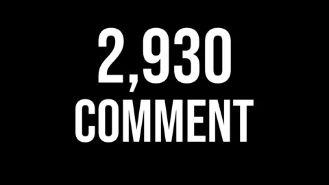 Number Comment 7 Vídeo Stock 338214271