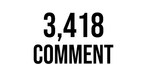 Number Comment 8 Stock Footage 338215887