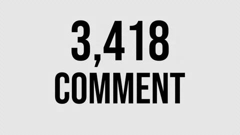 Number Comment 8 Stock Footage 338224546