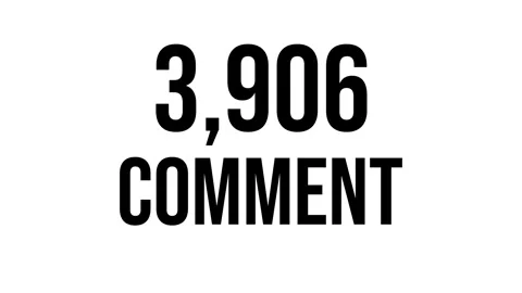 Number Comment 9 Stock Footage 338215890