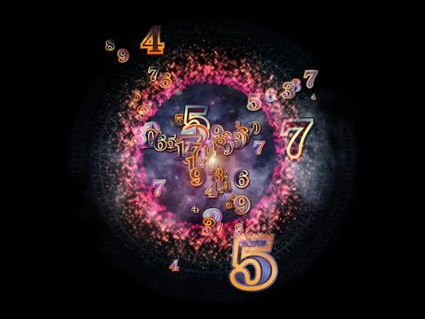 Number Composition Stock Illustration