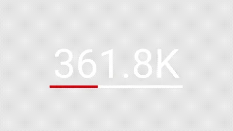 Number Counter 0 to 1M Video stock 312875233