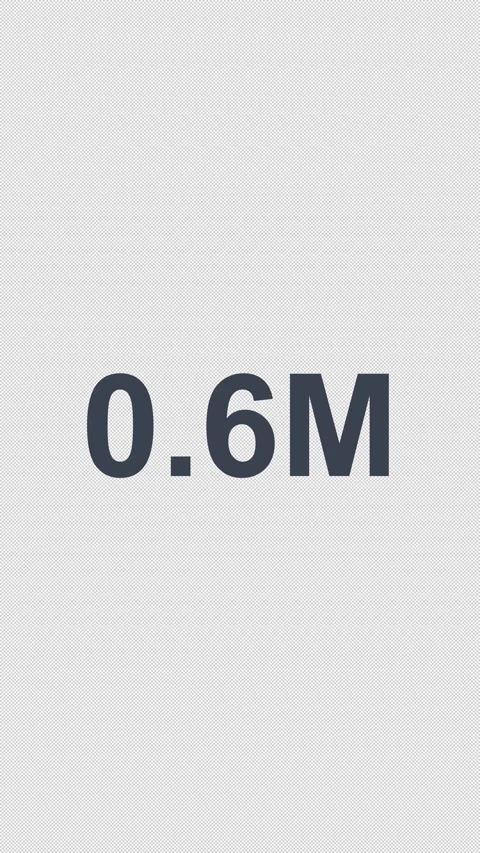 Number Counter 1000000 Suffix White Counting To 1,000,000 4K Vertical 9x16 Light Stock Footage 339507821