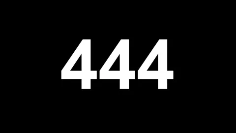 Number Counter Animation Counting Up from 1 to 1000 on Black Background Stockbeeldmateriaal 320622325