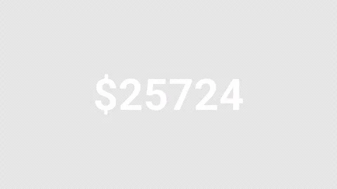 Number counter from zero dollar to fifty thousand dollar on a black background Stock Footage 276874948