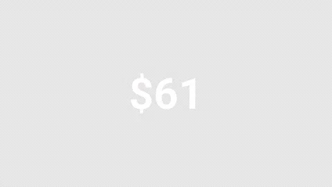 Number counter from zero dollar to one hundred dollar on a black background Stock Footage 276874887