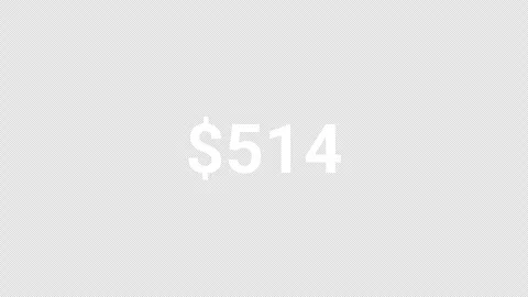 Number counter from zero dollar  to one thousand dollar on a black background Stock Footage 276874902