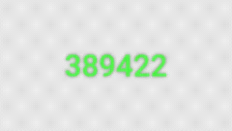 Number counter from zero to one million on a black background with alpha channel Stock Footage 276874344