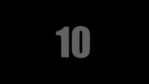 Number counting intro after effect video Stock Footage 254184873