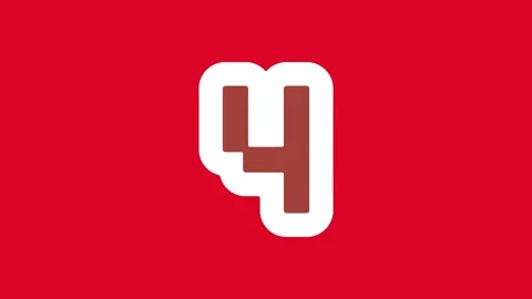 Number Counting Sequence From 0 To 10 Countdown Timer Red Background Animation Stock Footage 346476957