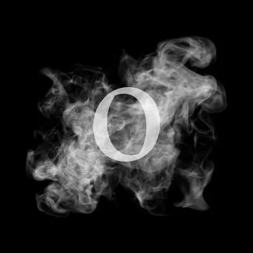 Number Design with smoke effect Stock Illustration