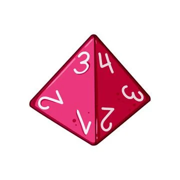 Number dice cartoon vector illustration Stock Illustration