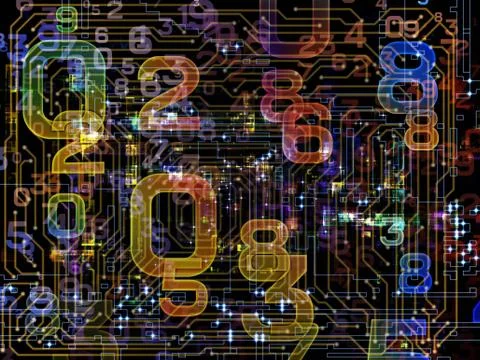 Number Diversity Ilustração Stock