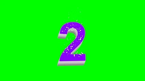 Number Dynamic on Chroma Key for Compositing Stock Footage 336898961