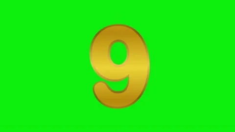 Number Dynamic on Chroma Key for Compositing Stock Footage 337052409