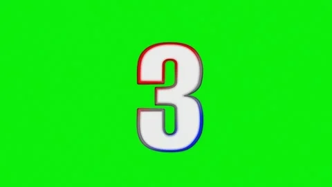 Number Dynamic on Chroma Key for Compositing Video stock 337099570