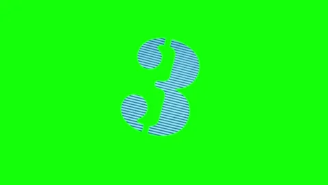 Number Dynamic on Chroma Key for Compositing Vidéo 345497374