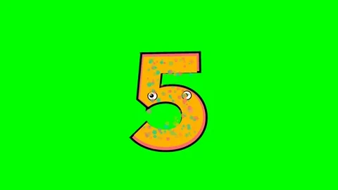 Number Dynamic - Chroma Key Green Screen Footage Video stock 336892873