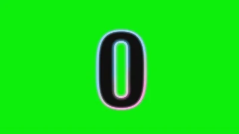 Number Dynamic - Chroma Key Green Screen Footage Stock-Footage 337991111
