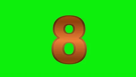 Number Dynamic - Chroma Key Green Screen Footage Stock-Footage 337991184