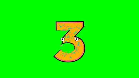 Number Dynamic Isolated Green Screen Stock Video Video stock 336892868
