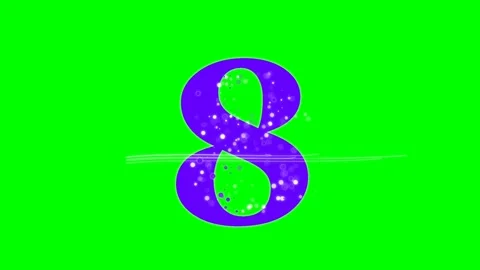 Number Dynamic Isolated Green Screen Stock Video Video stock 336892911