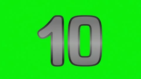 Number Dynamic Isolated Green Screen Stock Video Video stock 337099599