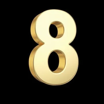 Number eight Stock Illustration