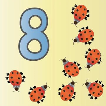 Number eight Stock Illustration