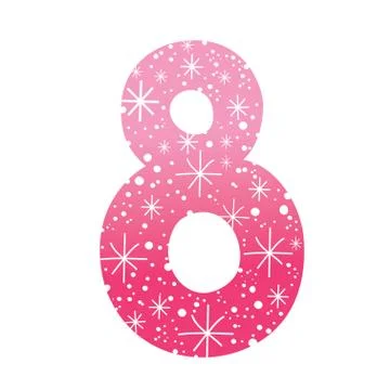 Number eight Stock Illustration