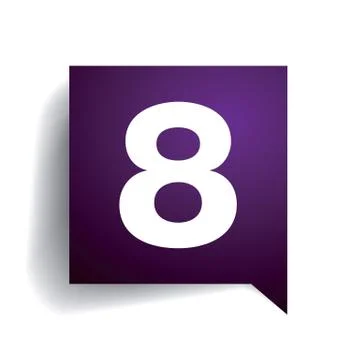 Number eight Stock Illustration