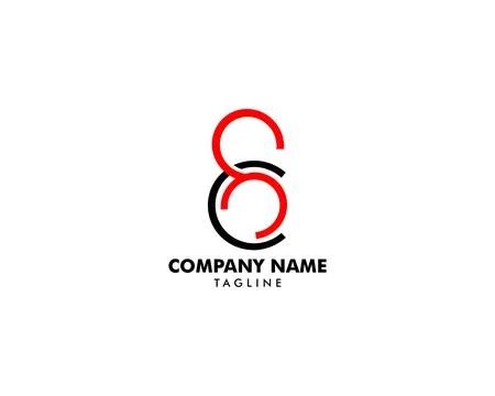 Number eight logo, Logo 8 vector template Stock Illustration